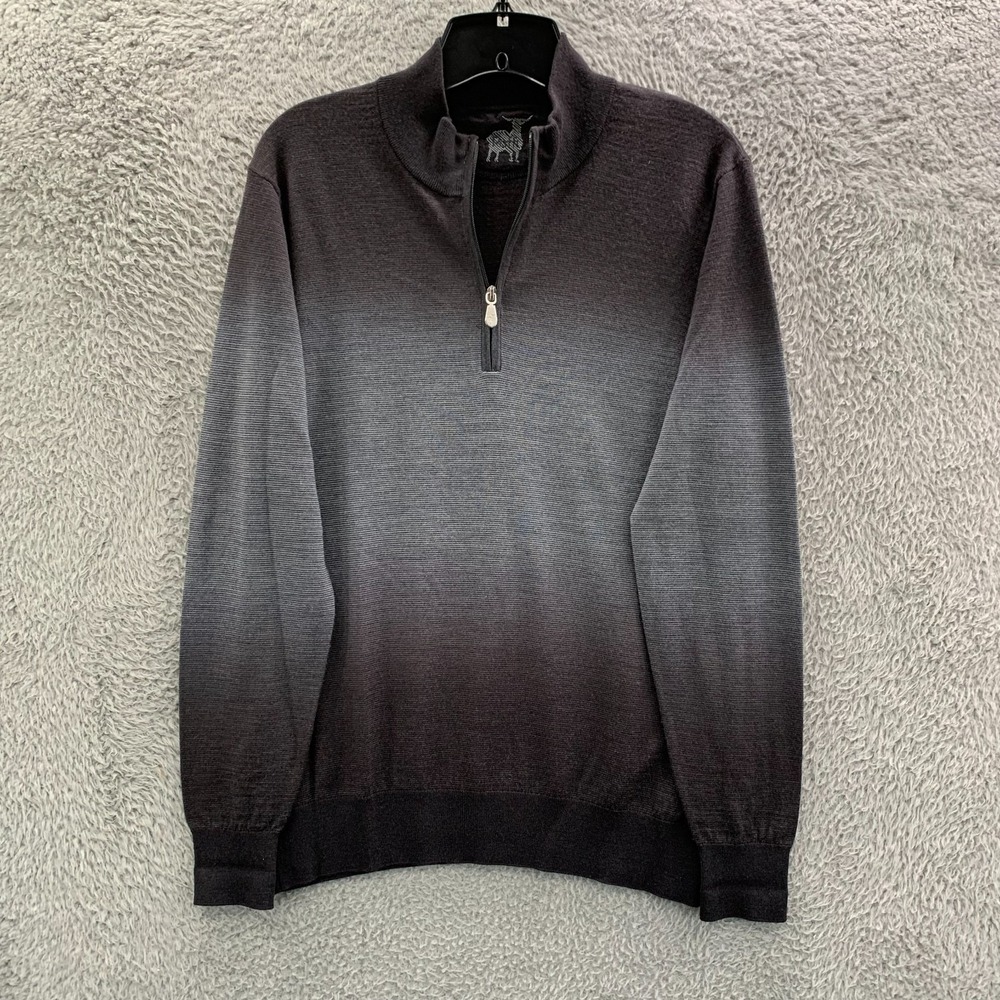 RAFFI Sweater Womens Size Medium Pullover Merino Wool Gray